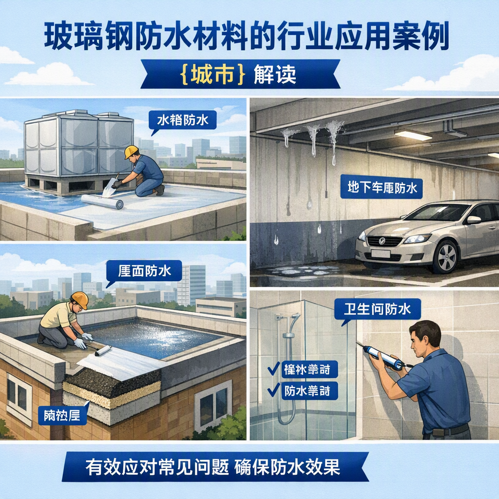 玻璃钢防水材料的行业应用案例，丹东解读
